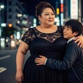深夜の東京、男子大学生と巨体ママ 2枚目
