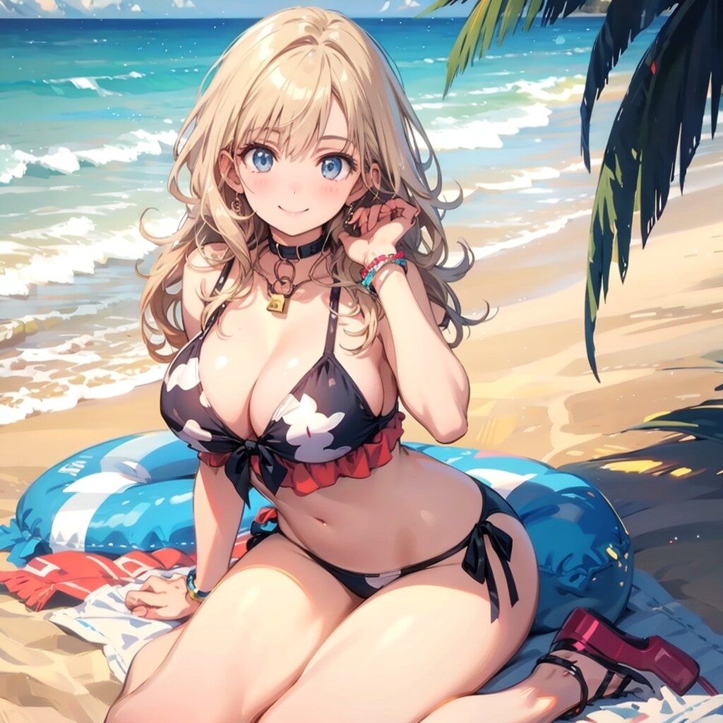 浜辺の少女