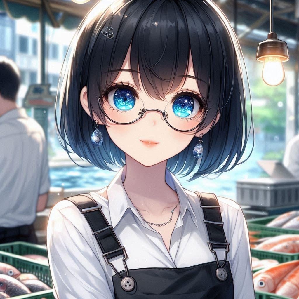 魚市場のおねいさん(*´ω｀*)