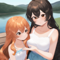ユリママとららちゃんの湖ピクニック 5枚目