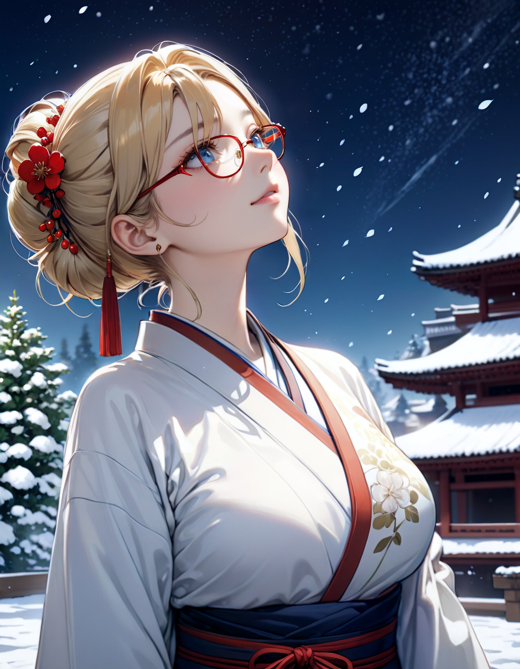 これがJAPANのトラディショナルなsnowy winter...