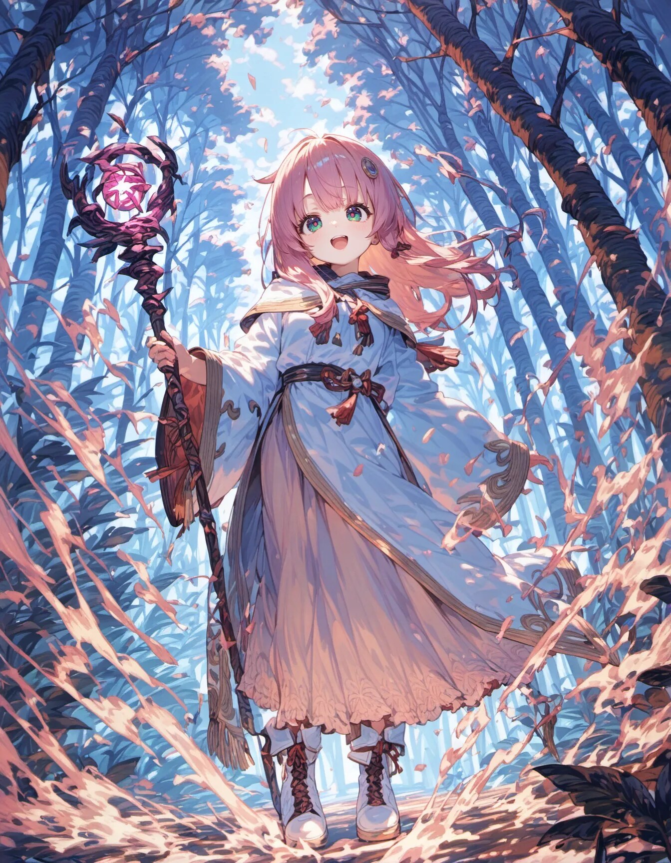 Young Sorceress in the Enchanted Forest | の人気AIイラスト・グラビア