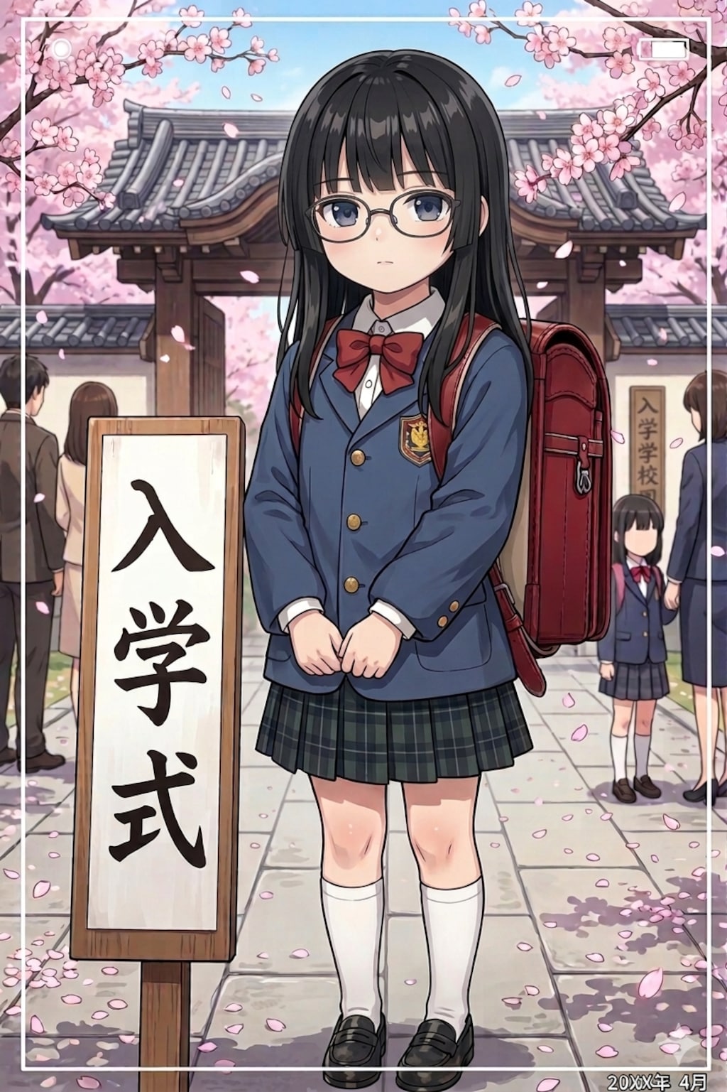 うちの子入学式(蓼科杏樹)