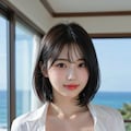 大きなおっぱいを両手でアピールする女の子のヘアヌード 7枚目