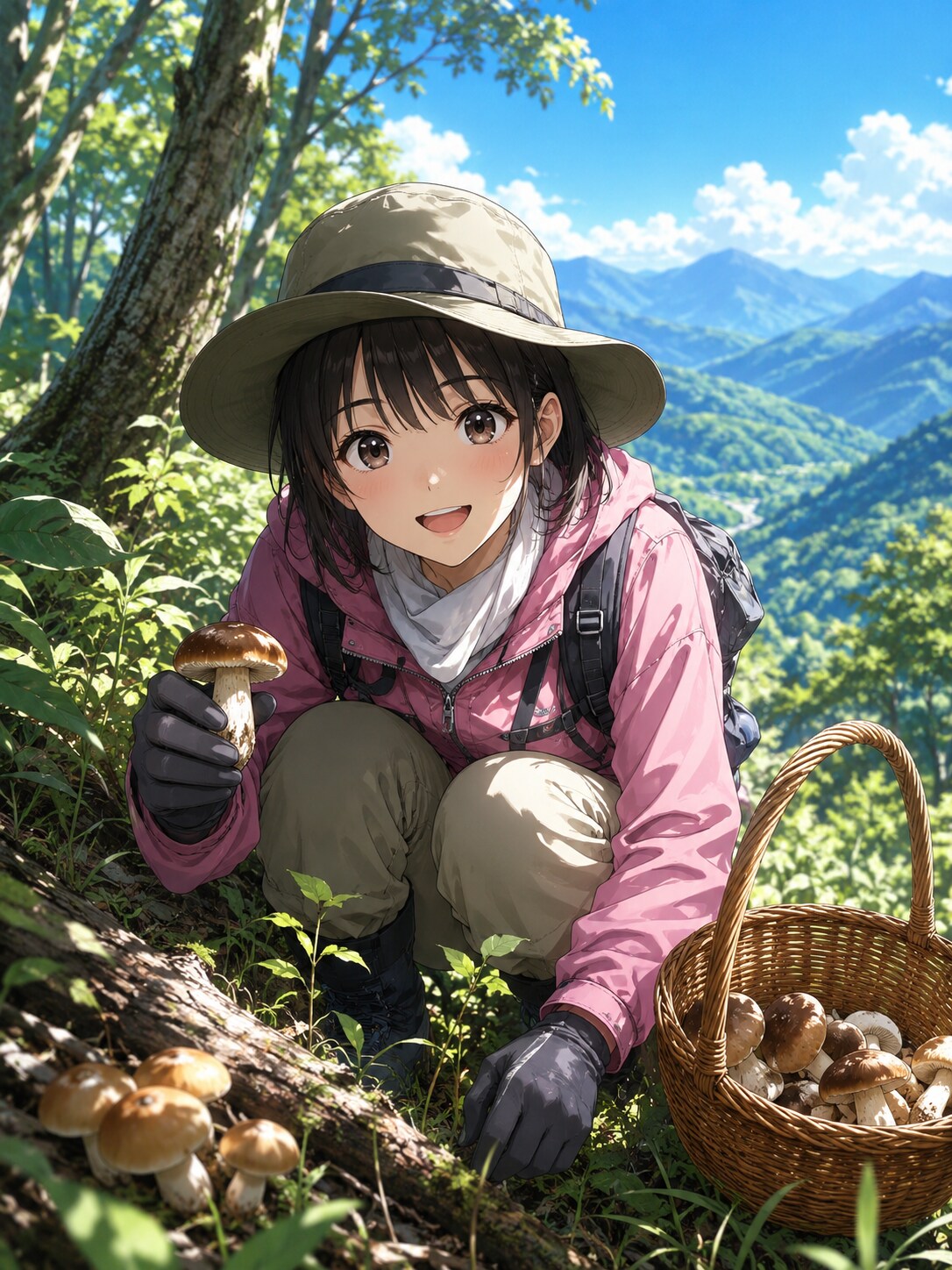 今日は楽しいキノコ狩り！