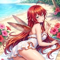 ハチドリ擬人化(水着・寝そべり振り返り)詰め合わせ 10枚目
