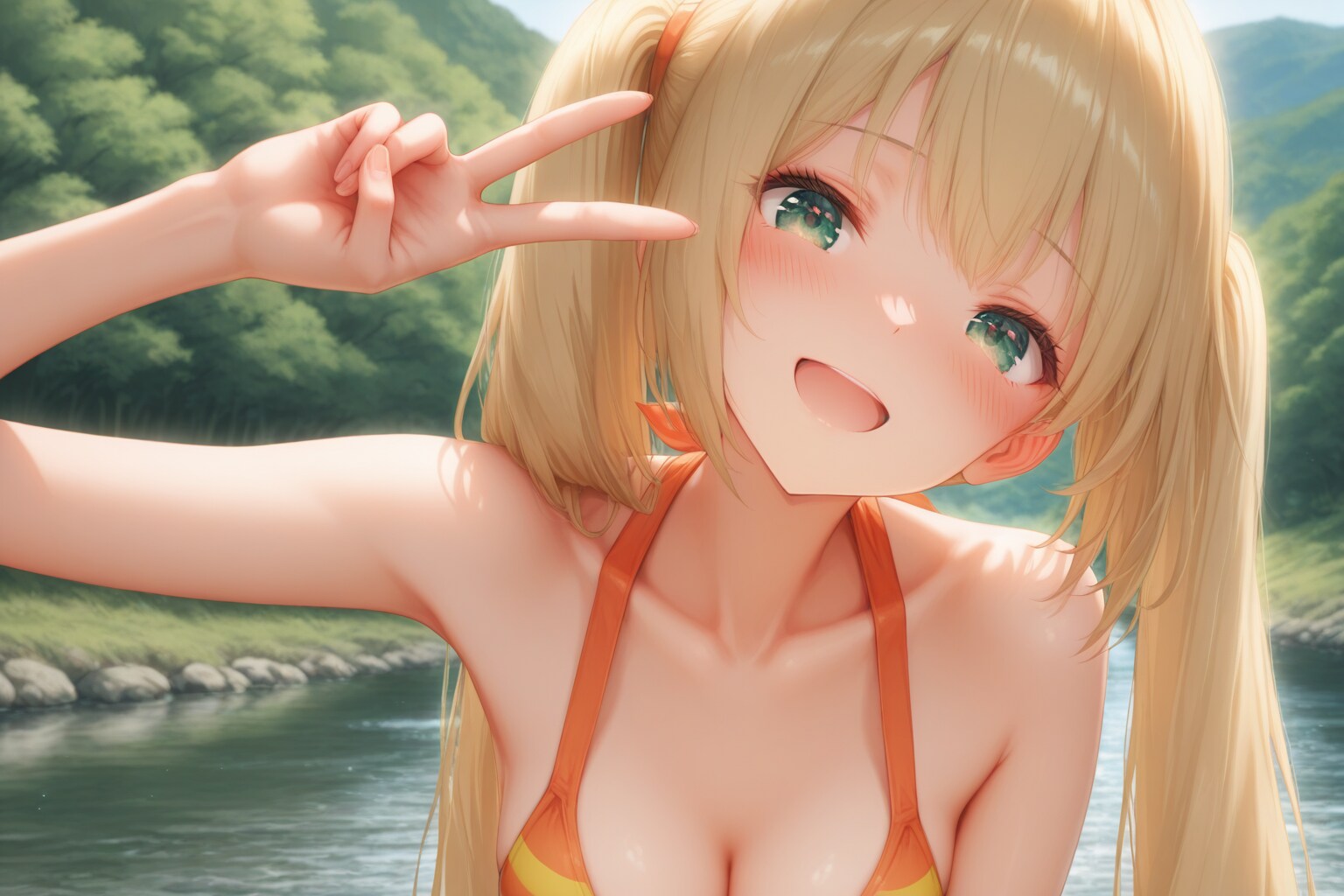 QILINちゃんと川遊び