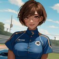レースクイーン時代の日焼け彼女 2枚目