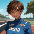 レースクイーン時代の日焼け彼女 6枚目