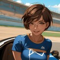 レースクイーン時代の日焼け彼女 4枚目