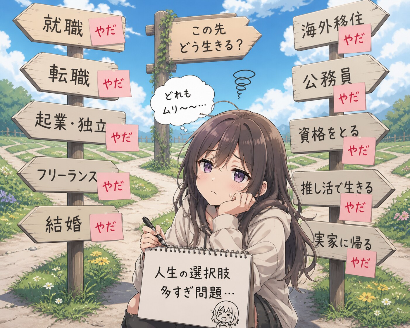迷ってるんじゃない、まだ選びたくないだけ
