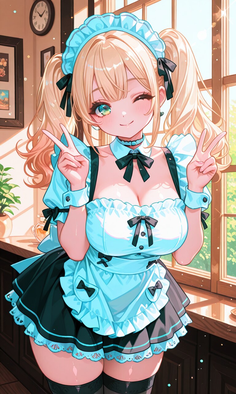 ダブルピースメイドさん