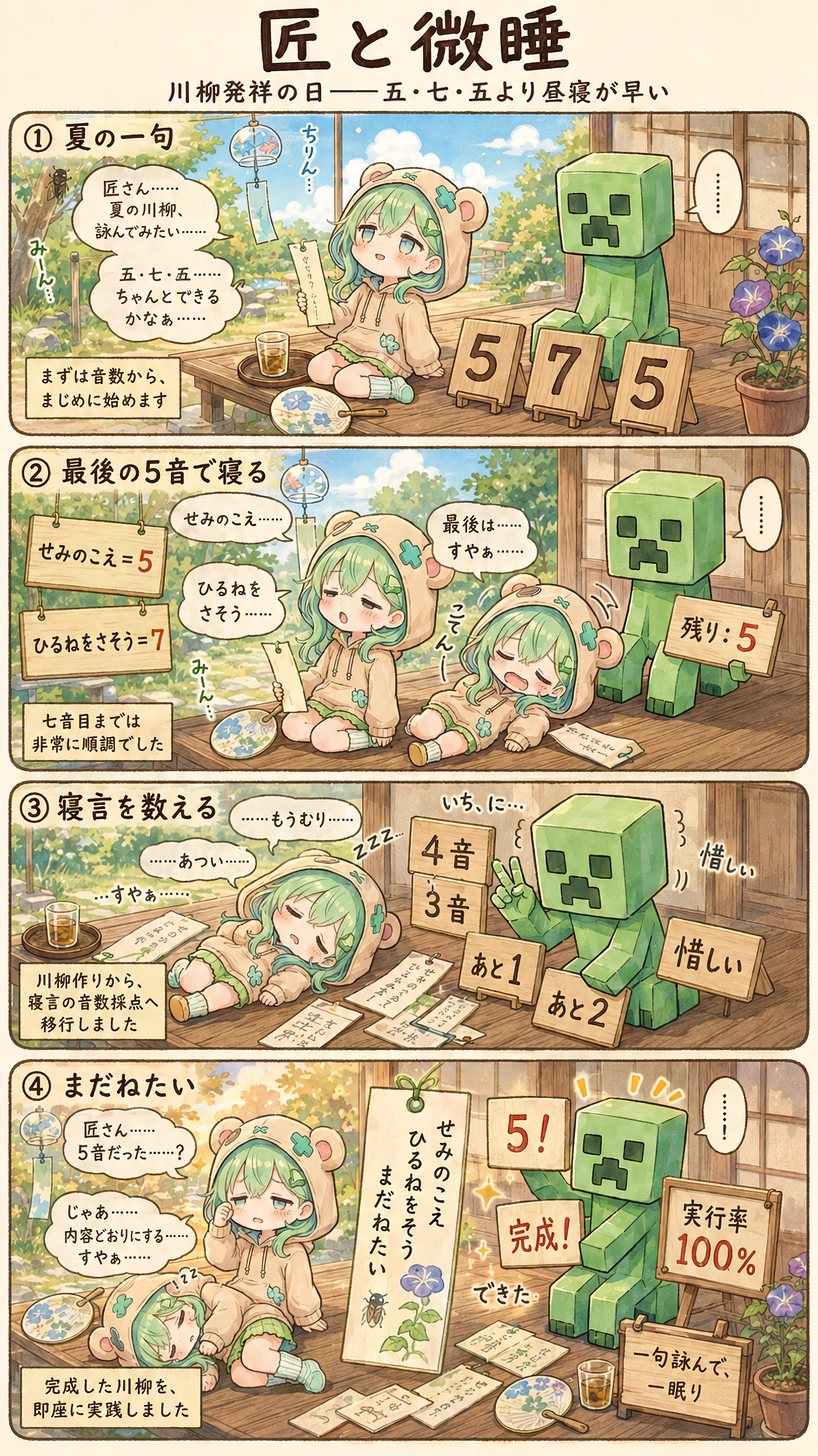 Five, Seven, Five… and Sleep | の人気AIイラスト・グラビア