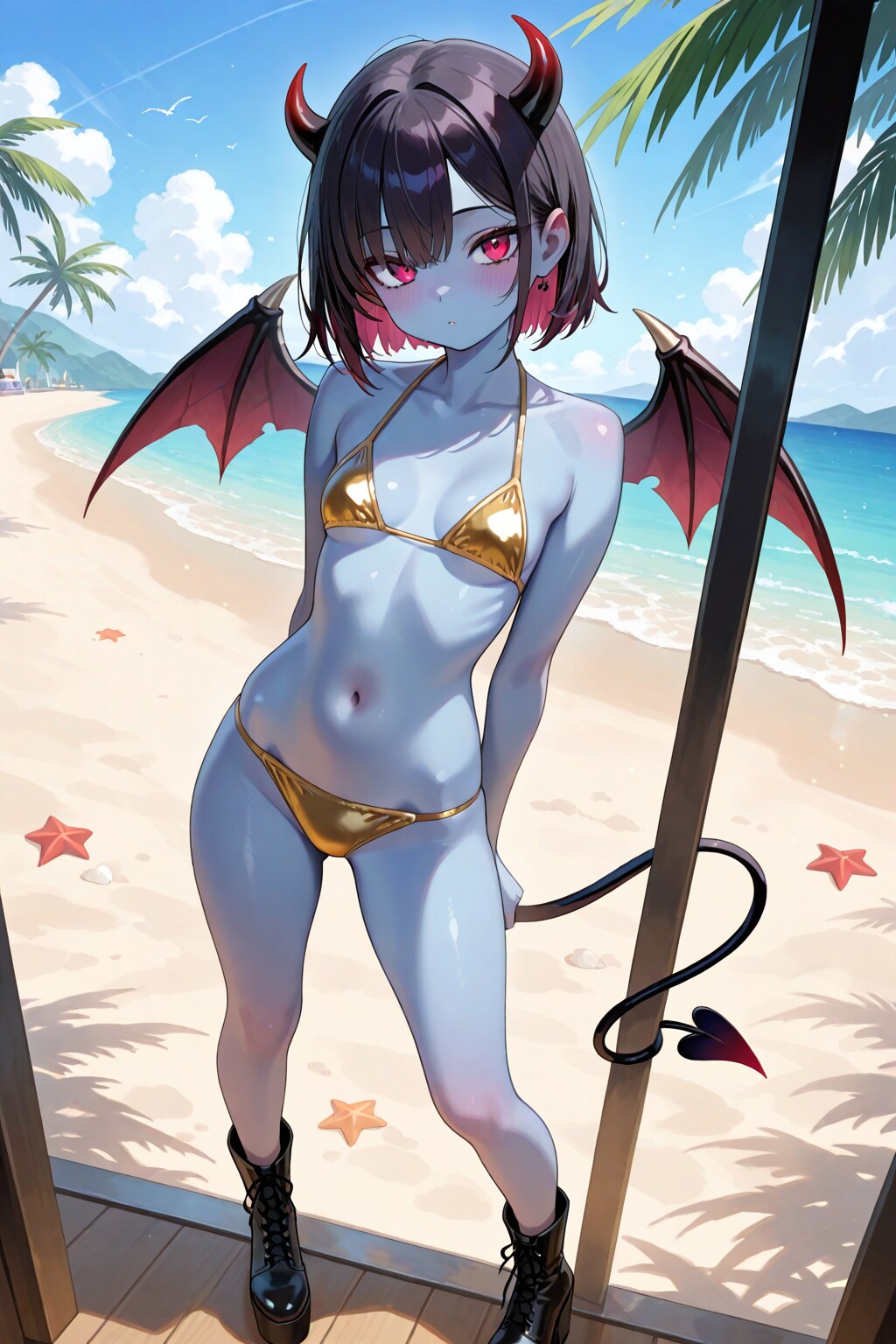 リゾートの悪魔っ娘