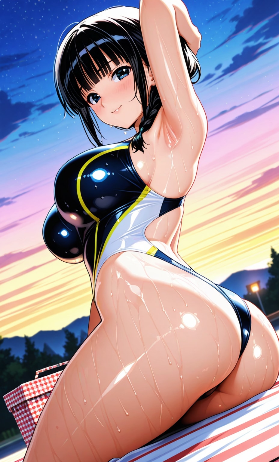 怒涛の脇見せアピール💕量産型ハイレグ女戦闘員ちゃん達💕・・大量生産の量産品でもムダ毛処理はバッチリ♪身だしなみに気を付けてる点を幹部様に見せつける♪