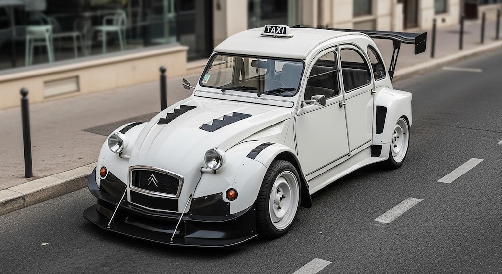 シトロエン2CVタクシーのドリ車