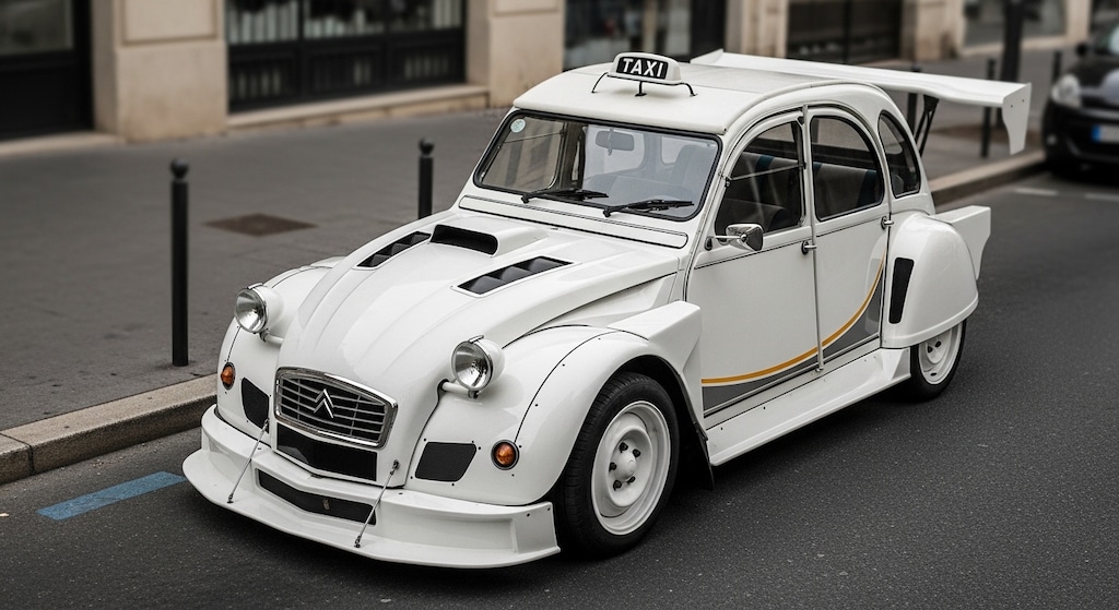 シトロエン2CVタクシーのドリ車