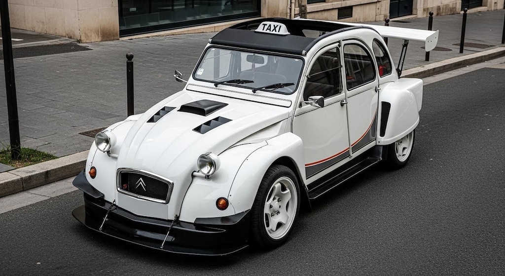 シトロエン2CVタクシーのドリ車