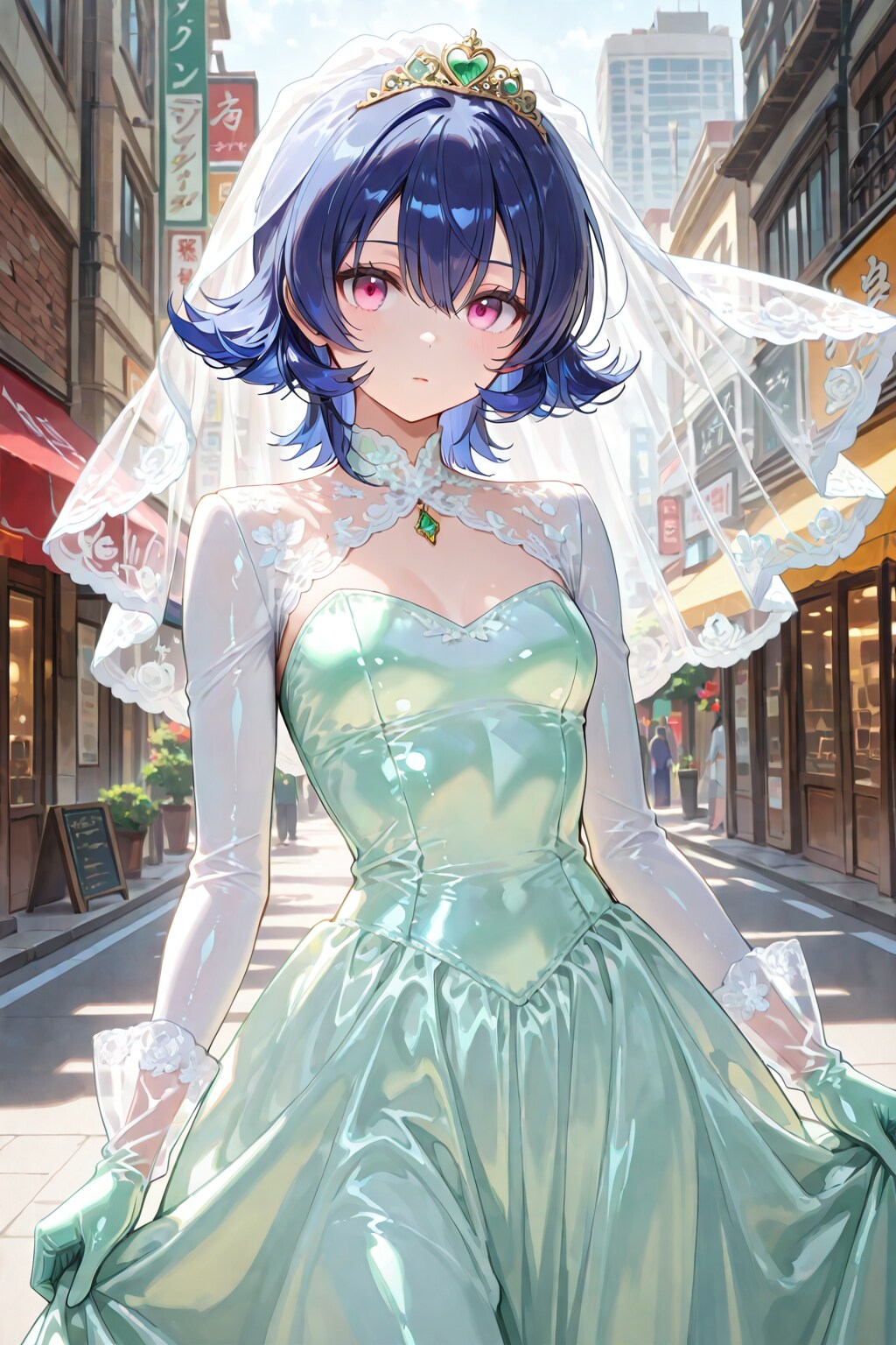 かおりちゃん　緑ドレス