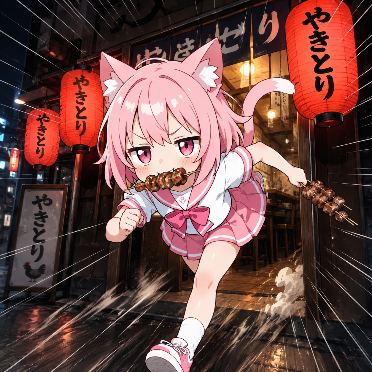ねこが獲るのはおさかにゃだけとは限らにゃい！！