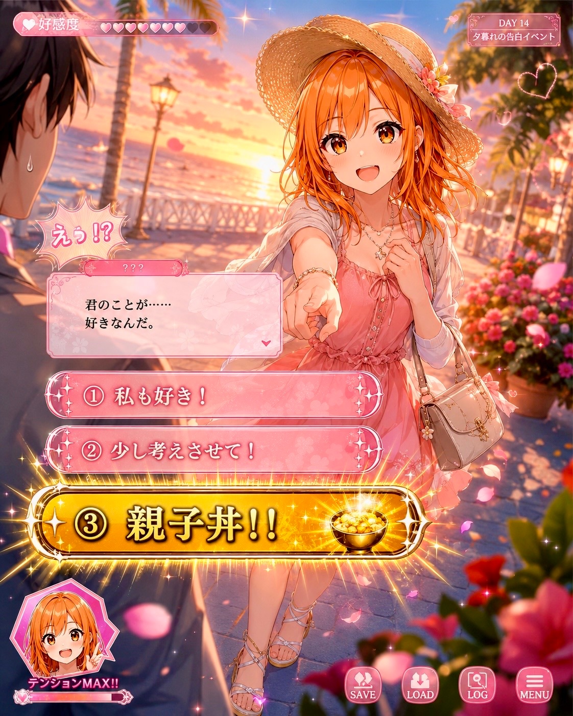 画面の女性からの回答
