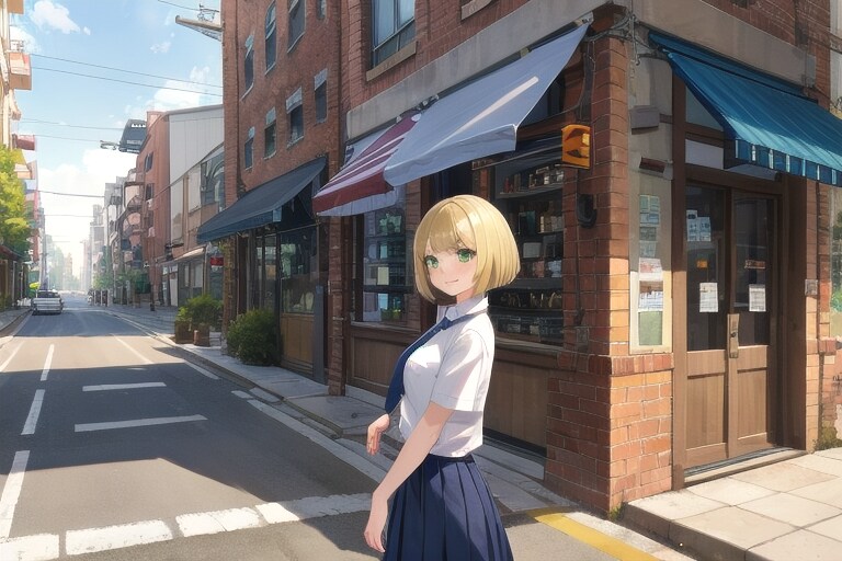 交差点 | の人気AIイラスト・グラビア
