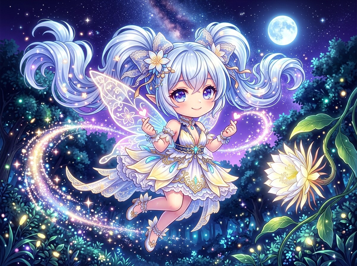 月下美人の妖精