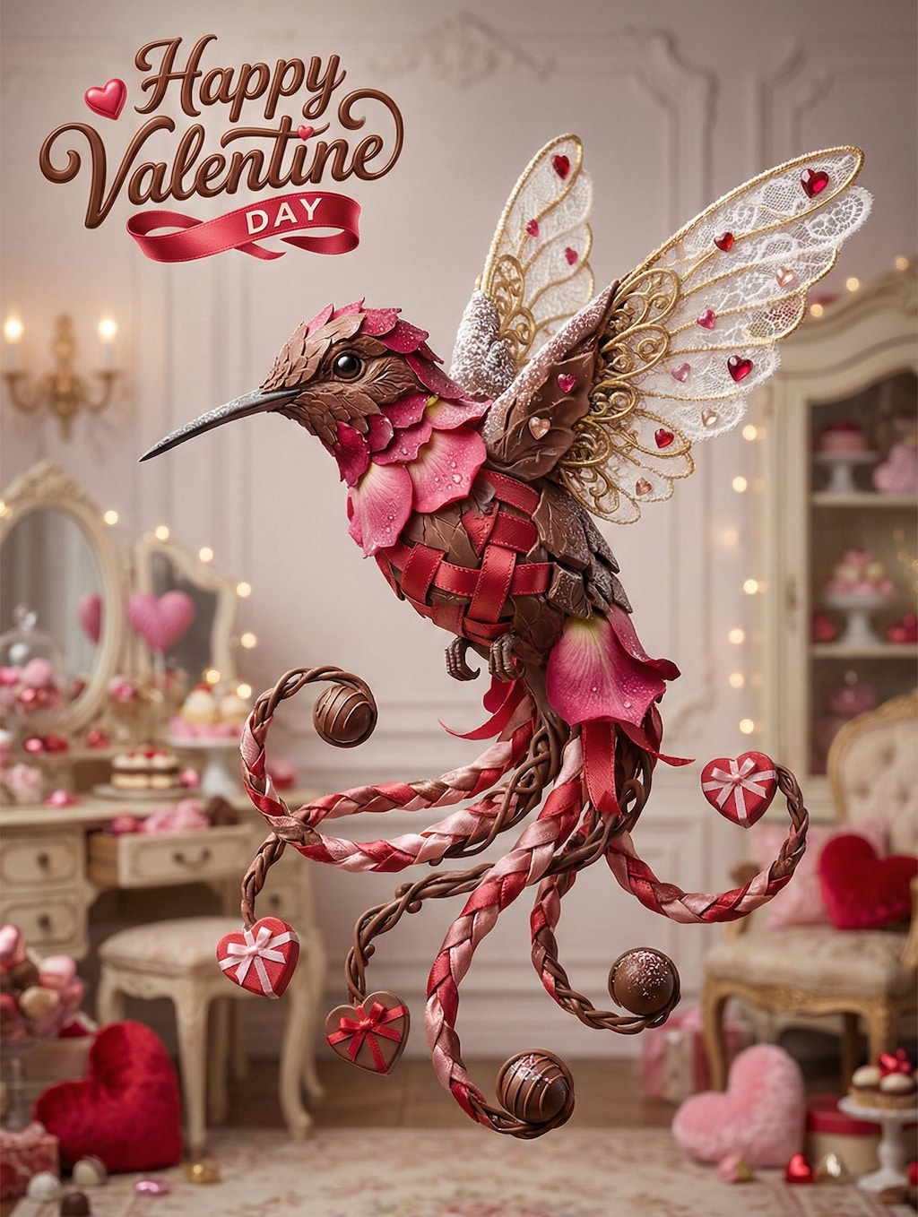 バレンタイン　ハチドリ