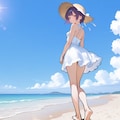 リゾートデート　烏夜ちゃん 2枚目