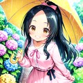 雨の日の桃花 2025 4枚目
