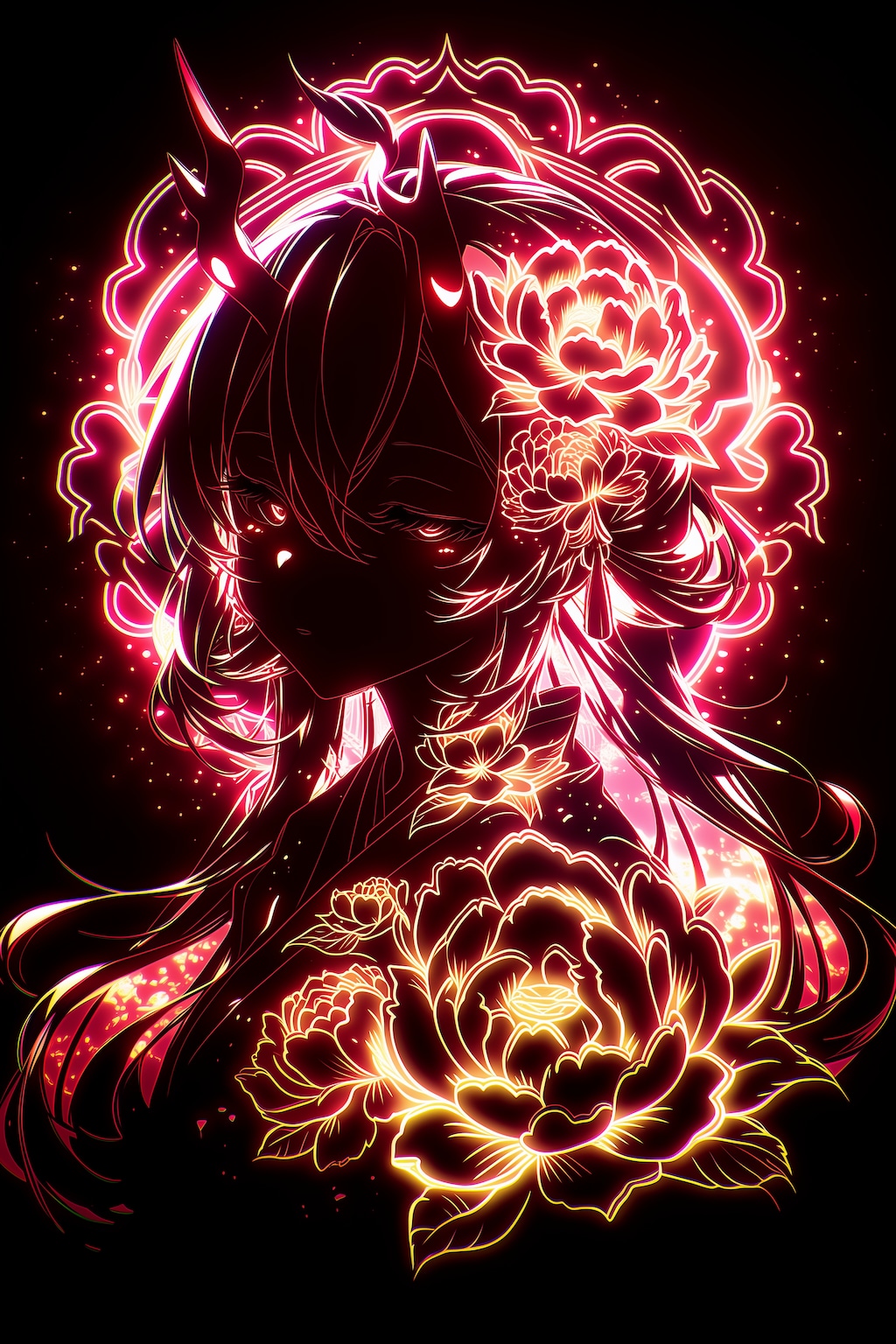 紅く彩る龍娘