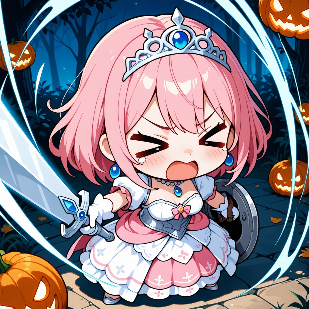 不気味な盾を手に入れた姫様