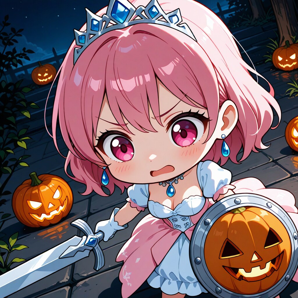 不気味な盾を手に入れた姫様