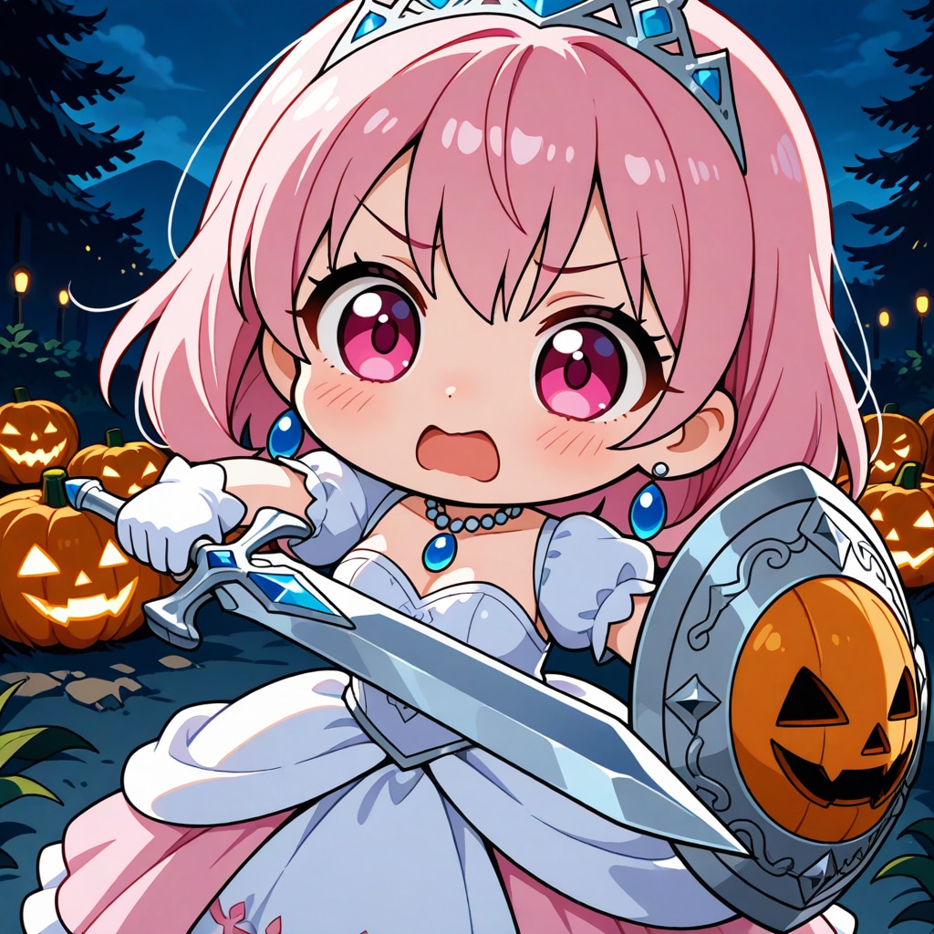 不気味な盾を手に入れた姫様 | の人気AIイラスト・グラビア