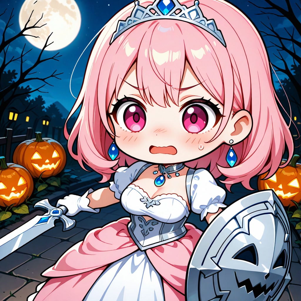 不気味な盾を手に入れた姫様