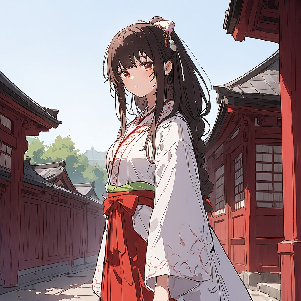 巫女さん | の人気AIイラスト・グラビア