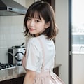 エプロン姿の女性 10枚目