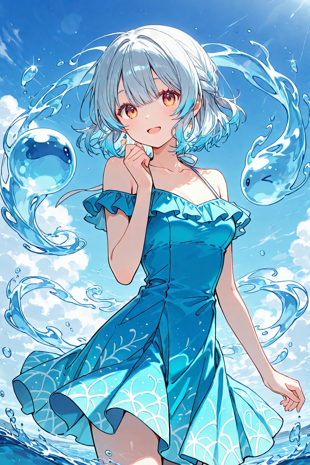 水のドレス？ | の人気AIイラスト・グラビア