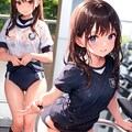 汗が眩しい体育会系の女の子 2枚目