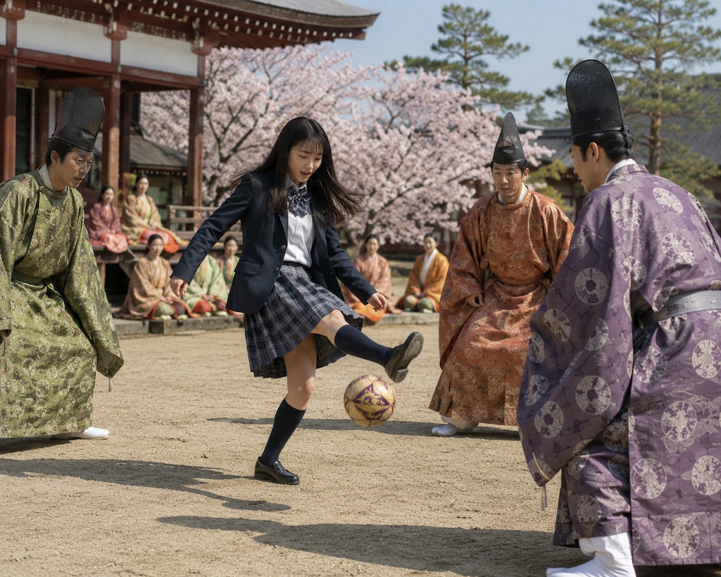 平安時代へタイムスリップした女の子