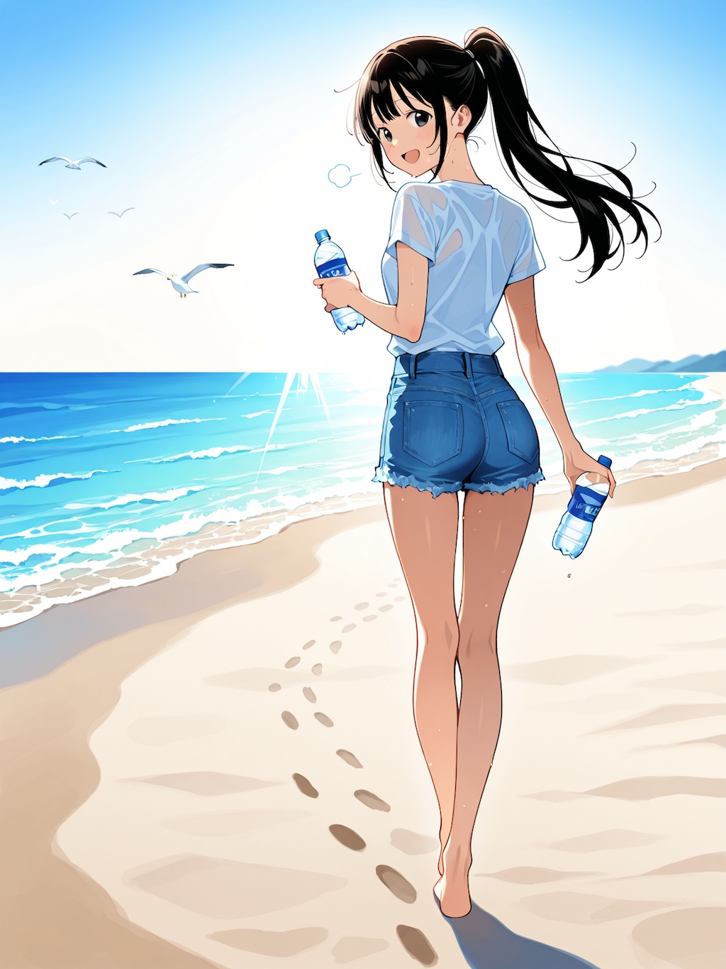 夏の日差しの中で、君は眩しい