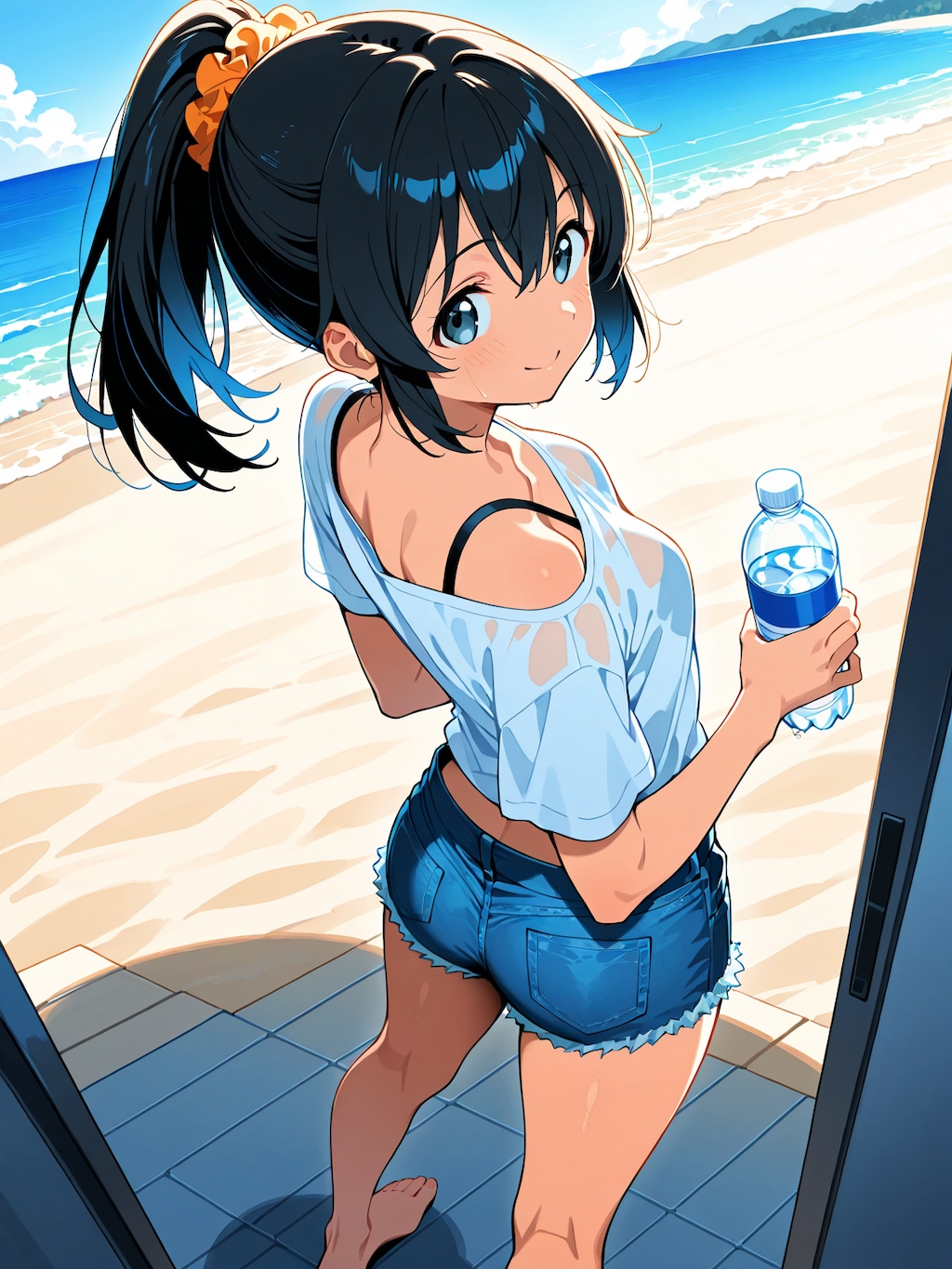 夏の日差しの中で、君は眩しい