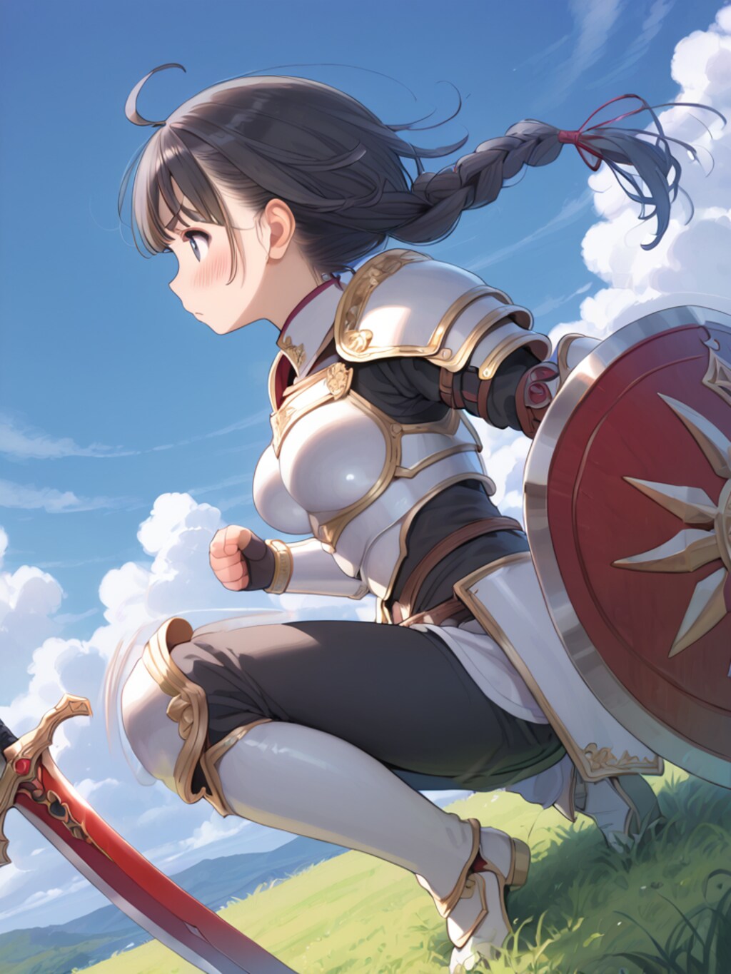 三つ編み戦士ちゃん　その２（4枚）