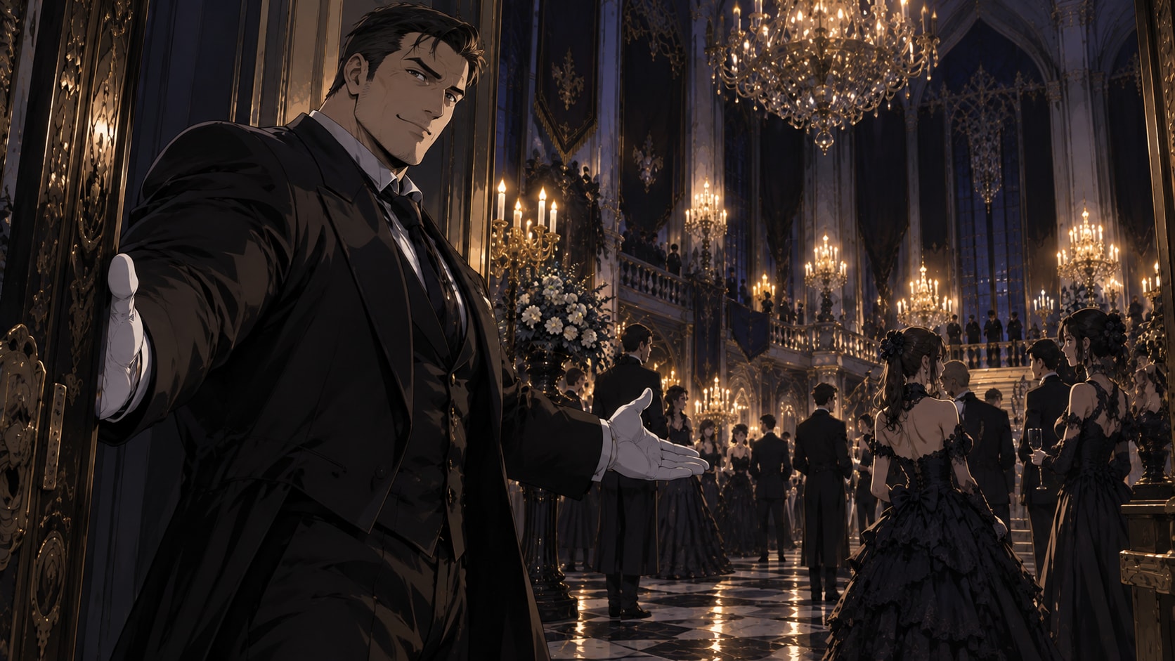 ようこそ、黒の舞踏会へ | の人気AIイラスト・グラビア