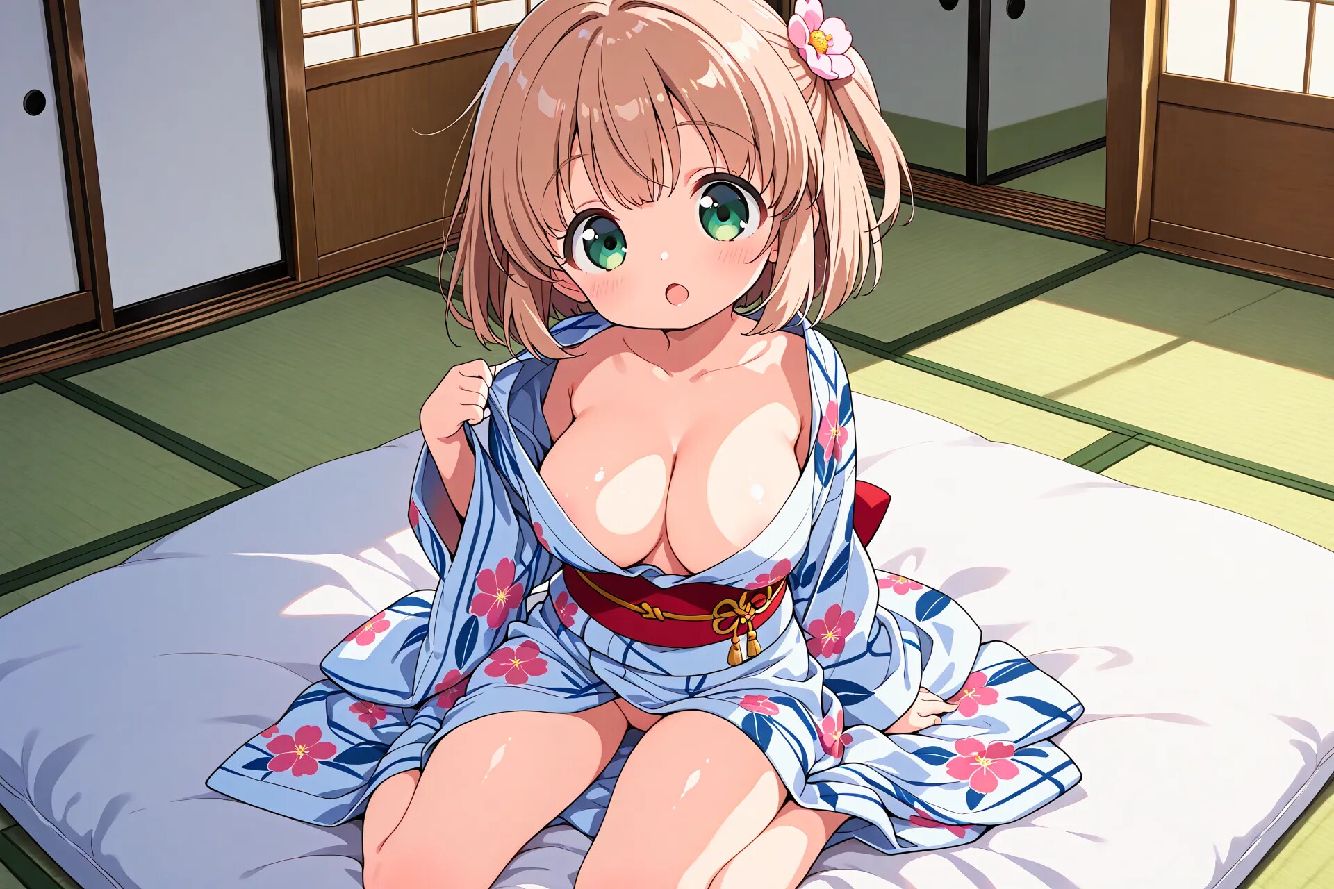 はだけちゃった