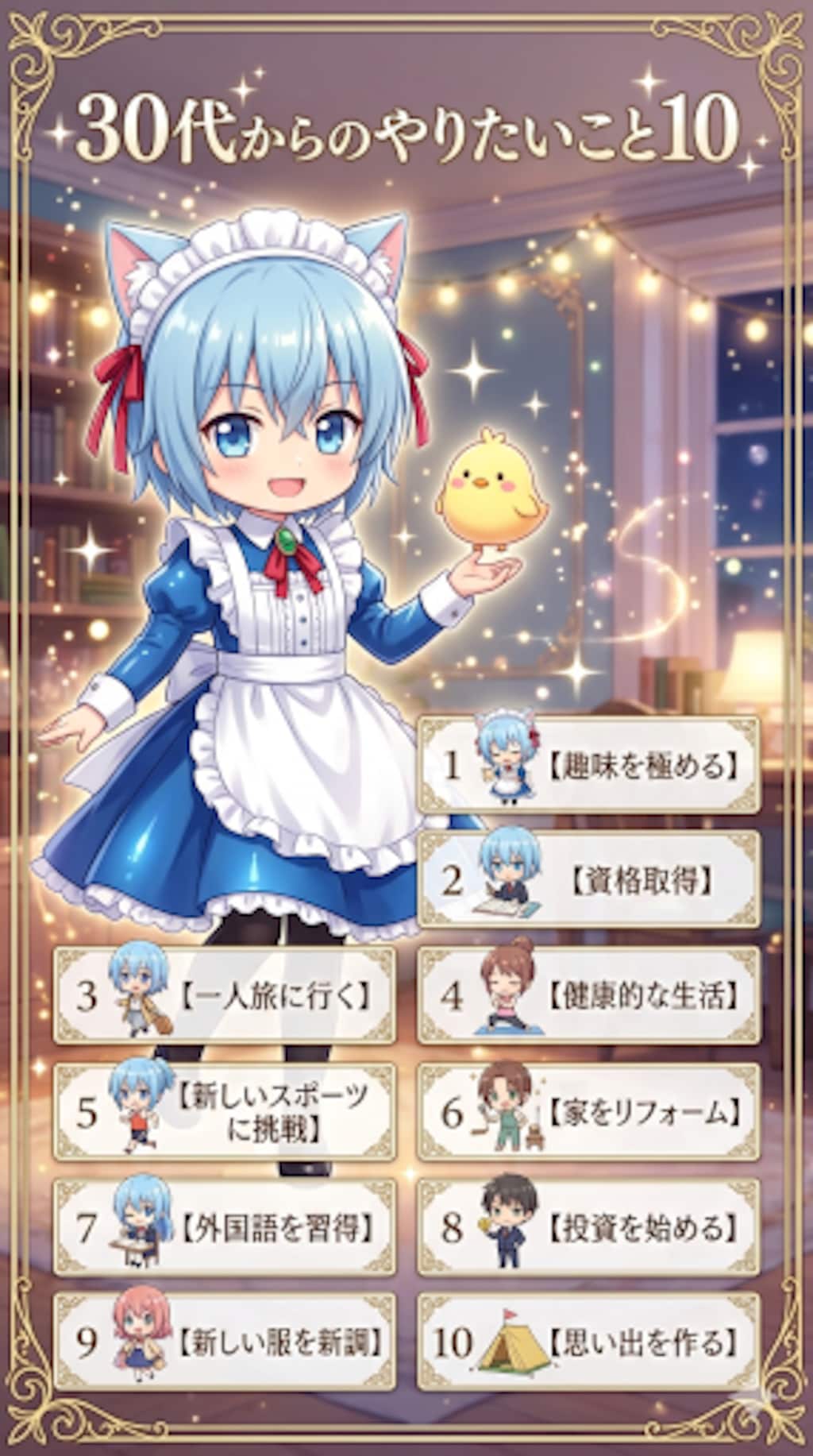 10〜50代までのやりたいこと