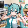 初音ミクとゲーム 2枚目