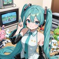 初音ミクとゲーム 4枚目