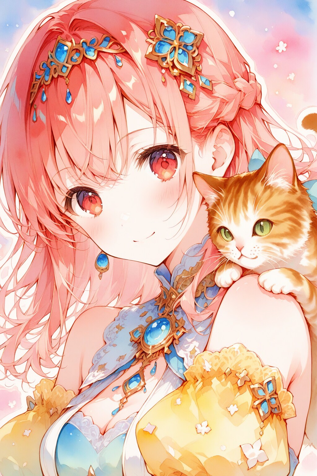 猫と少女。 | の人気AIイラスト・グラビア