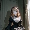 黒いドレスの人形 2枚目